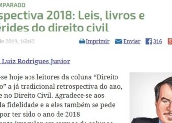 Retrospectiva 2018: Leis, livros e efemérides do direito civil