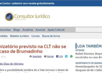 Teto indenizatório previsto na CLT não se aplica ao caso de Brumadinho