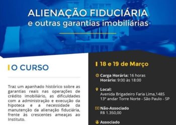 Curso: Alienação Fiduciária e outras garantias imobiliárias