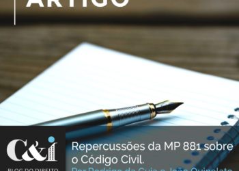 Artigo: Repercussões da Medida Provisória n. 881/2019 sobre o Código Civil