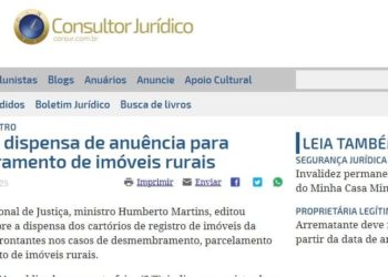 CNJ regula dispensa de anuência para desmembramento de imóveis rurais