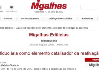 A garantia fiduciária como elemento catalisador da reativação da economia