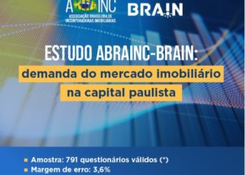 Abrainc e Brain apresentam estudo sobre demanda do mercado imobiliário em São Paulo