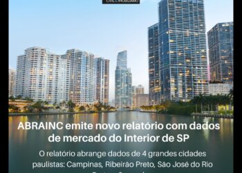 ABRAINC emite novo relatório com dados de mercado do interior de SP
